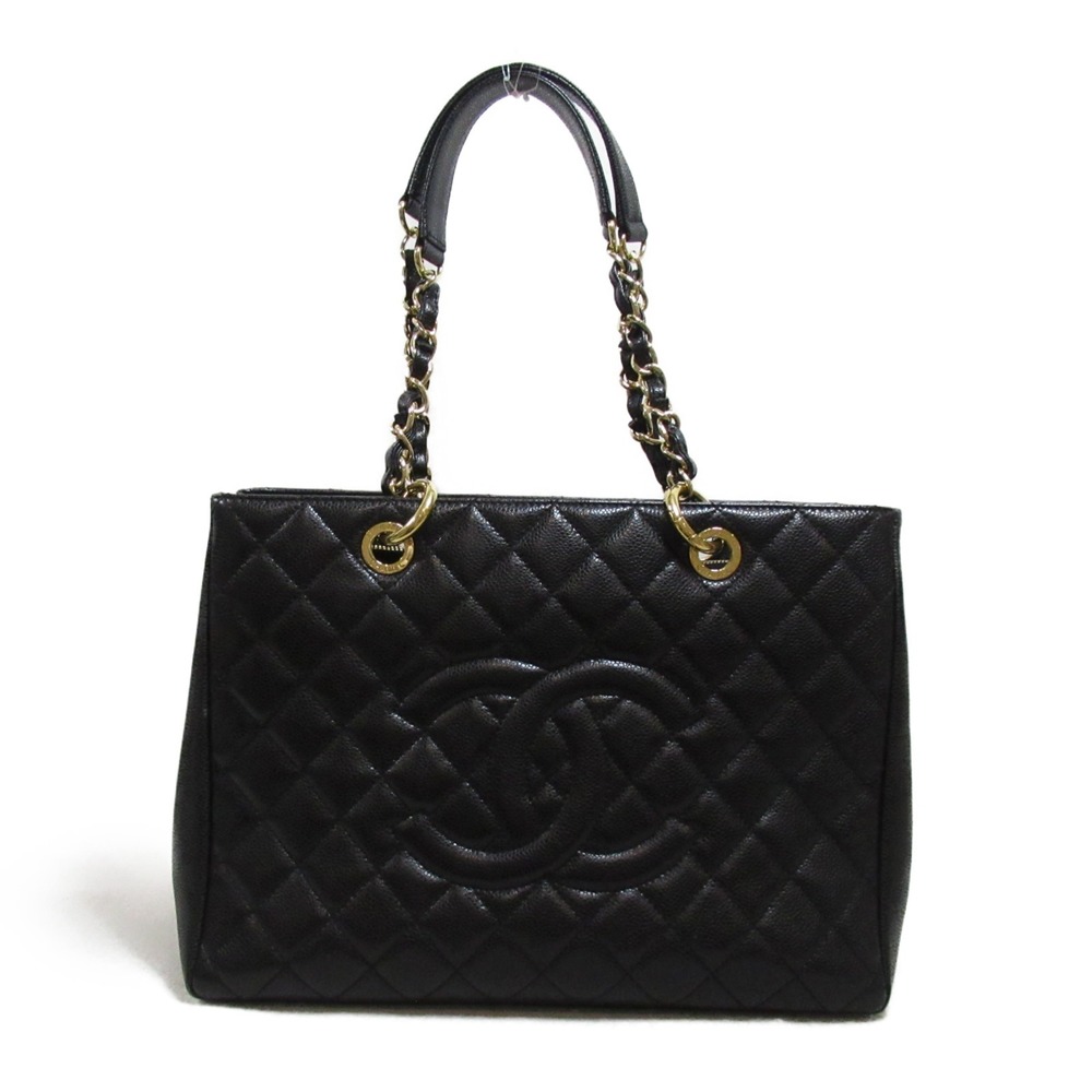 Chanel GST Tote Caviar Skin Black